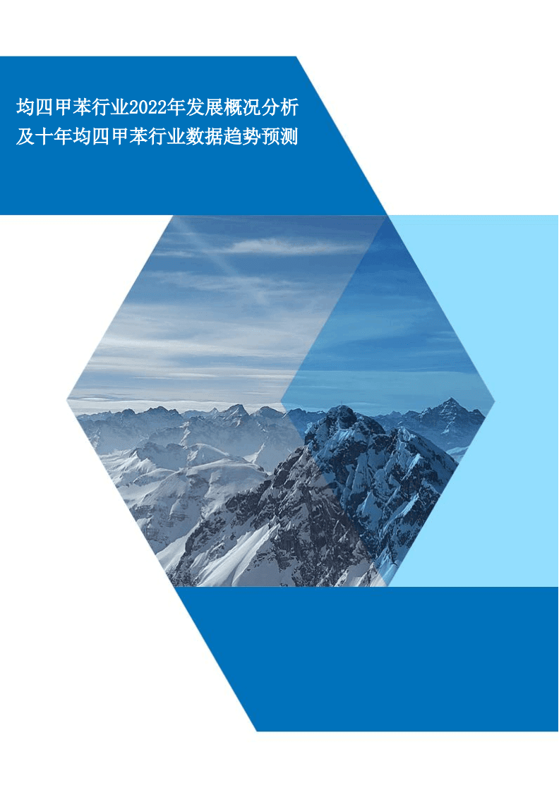 均四甲苯行業(yè)2022年發(fā)展概況分析及未來(lái)十年均四甲苯行業(yè)數(shù)據(jù)趨勢(shì)預(yù)測(cè).docx